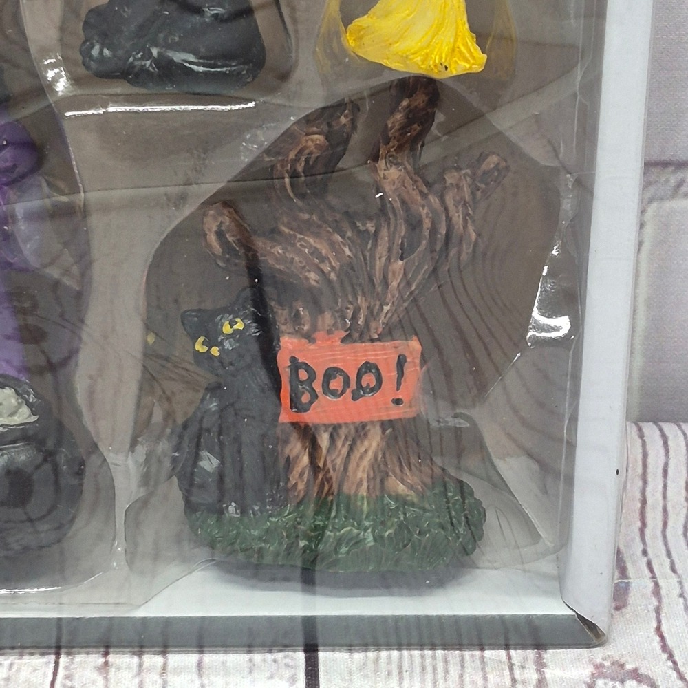 Seasonal Accents 6 Piece Fairy Garden Halloween Witch Set Miniatures New - Picture 6 of 8